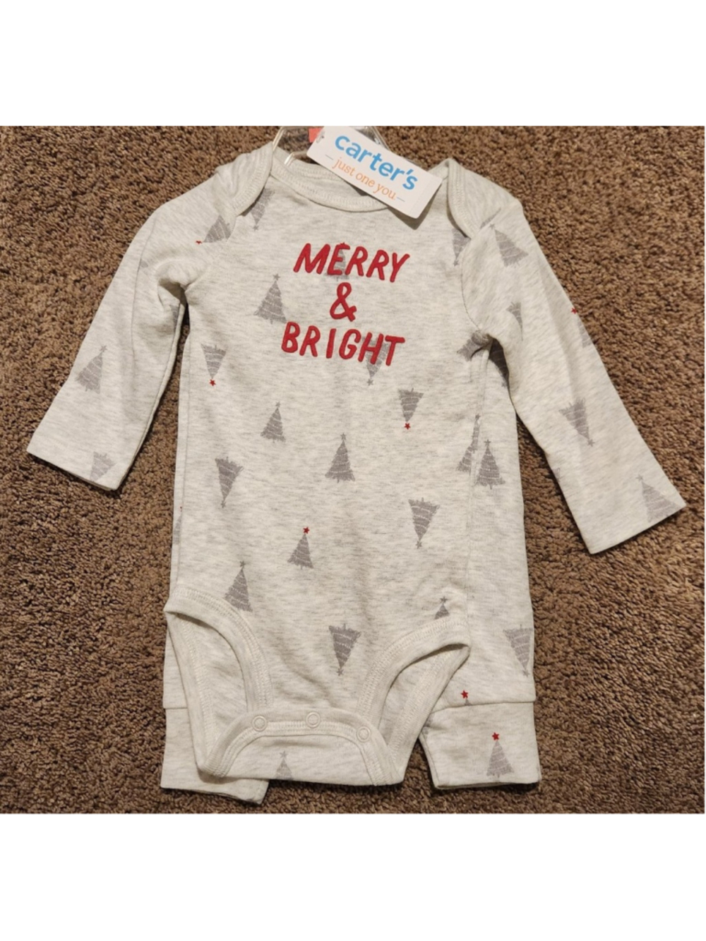 Carter's Baby Boy Christmas Outfit Size 6 months